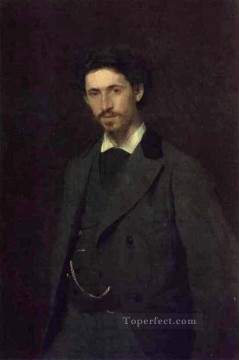 Ivan Kramskoi Painting - Retrato del artista Ilya Repin demócrata Ivan Kramskoi